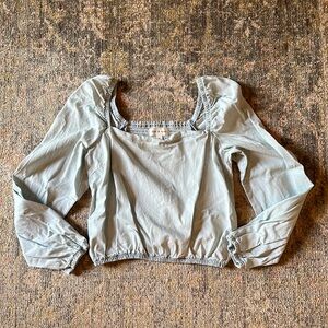 Cloth & Stone Off Shoulder Crop Top Tencel Women's Large